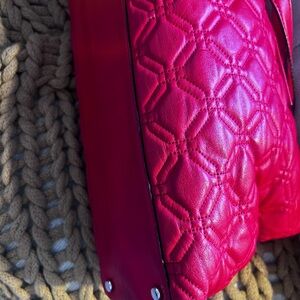 Vibrant Pink Quilted Leather Bag Kate spade